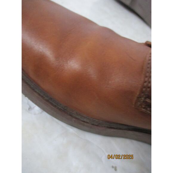 USED Clarks Mens Malwood Lace Leather Shoe, Tan Leather- Size 9 main image 4